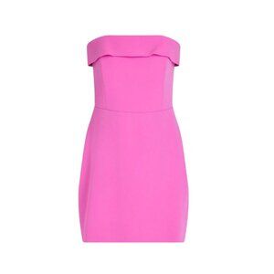 NWT Veronica Beard Maire Strapless Mini Dress Womens 6 Magenta Pink Crepe NEW